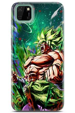 Huawei Y5p uyumlu Anime 3 Telefon Kılıfı Saiyan Rage Dragon Ball