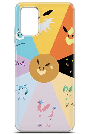 Samsung Galaxy A03S uyumlu Pokemon 29 Koruma Eevee Evrimi