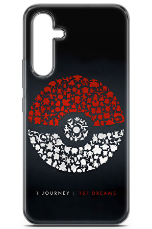 Samsung Galaxy A54 5G uyumlu Pokemon 25 HD Tasarım Pokemon Go Toplaşma