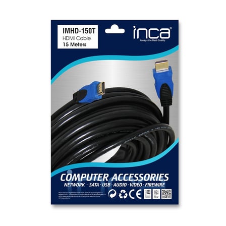 Inca IMHD-150T 15 Metre 4K 1.4V Altın Uçlu HDMI Kablo