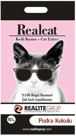 Realcat Pudra Kokulu Kedi Kumu 10 Litre