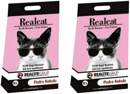 Realcat Pudra Kokulu Kedi Kumu 10 Litre