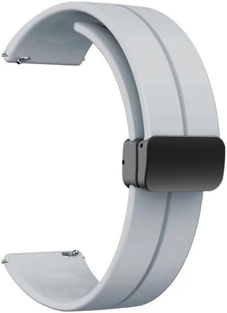 Huawei Watch GT 3 Pro Titanium ile uyumlu Kordon Kayış d-buckle Mıknatıslı Silikon 22/jku