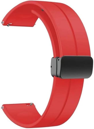 Huawei Watch GT 3 Pro Titanium ile uyumlu Kordon Kayış d-buckle Mıknatıslı Silikon 22/jku