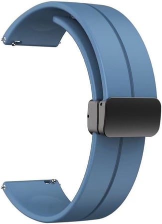 Huawei Watch GT 3 Pro Titanium ile uyumlu Kordon Kayış d-buckle Mıknatıslı Silikon 22/jku