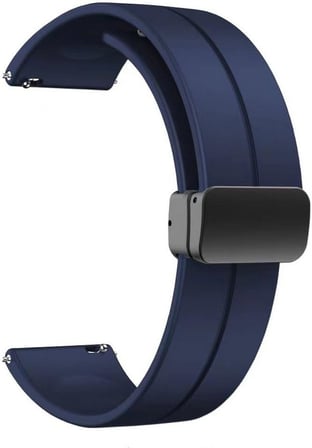 Huawei Watch GT 3 Pro Titanium ile uyumlu Kordon Kayış d-buckle Mıknatıslı Silikon 22/jku