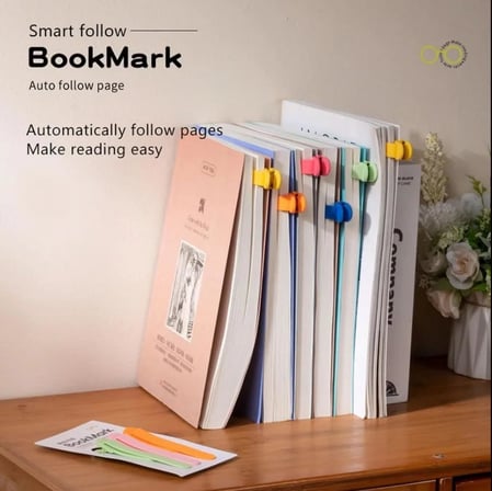 Kitap Okuma Ayracı Silikon, Mavi, 1 Adet,