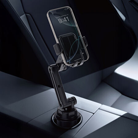 Lopard Araç içi Telefon Tutucu Bardak Bölmesi Gentleman 360 Derece Dönen Teleskopik Bardaklık Tipi