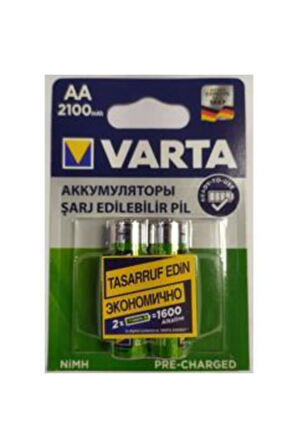 9369 Aa Şarj Edilebilir Kalem Pil 2"li 2100 Mah