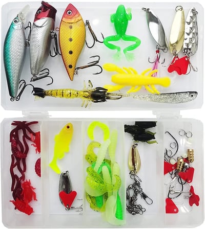 78 Parça Rapala Jig Sahte Olta Yem ve Aksesuar Seti Tatlı ve Tuzlu Su Uyumlu