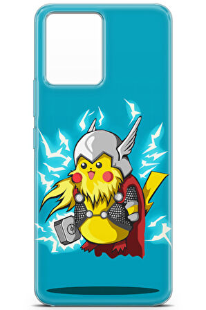 Realme 8 Pro uyumlu Pokemon 10 Renkli Tasarım Thor Pokemon