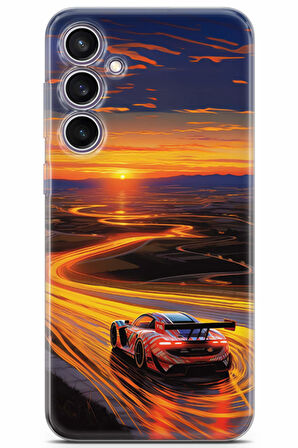 Samsung Galaxy S23 FE uyumlu Otomoto 31 HD UV Baskı Le Mans Işıklar