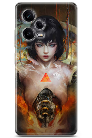 Xiaomi Redmi Note 12 Pro 5G uyumlu Manga 19 HD Baskı Kusanagi Motoko Anime