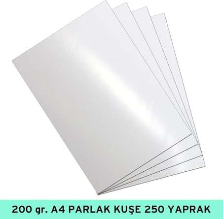 200 gr., A4 PARLAK KUŞE 250'li Pakette