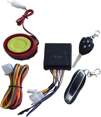 Motosiklet Alarm Ve Çalıştırma Seti Motosiklet Uzaktan Kumanda Alarm Sistemi-Pil Destekli-AlarmSeti