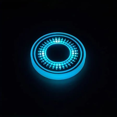 Pratikus 7 Renkli LED Akıllı Bardak Altlığı Işıkları – USB Şarjlı, Sensörlü, Araba İçi Dekoratif Atmosfer Aydınlatma