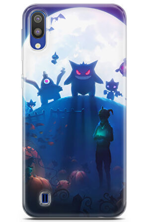 Samsung Galaxy M10 uyumlu Pokemon 12 UV Lans Pokemon Cadılar Bayramı