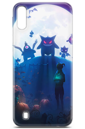 Samsung Galaxy M10 uyumlu Pokemon 12 UV Lans Pokemon Cadılar Bayramı