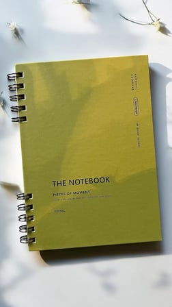 Spiralli 80 Yaprak Çizgili A5 Defter, Not Defteri, Okul Defteri, 4 Farklı Renk Seçeneği (03 Olive Green)