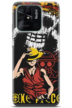 Xiaomi Redmi 10c uyumlu Anime 24 Renkli Tasarım One Piece Luffy II