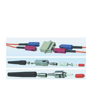 HCS S'82 SC Duplex Fiber Optik Adaptör Bej Termoplast