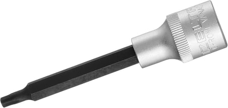 İzeltaş 1113064227 T 27 1/2" Uzun Star (Tor X) Uçlu Lokma Anahtar (100 mm), Krom, T27