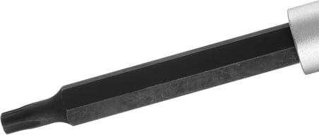 İzeltaş 1113064227 T 27 1/2" Uzun Star (Tor X) Uçlu Lokma Anahtar (100 mm), Krom, T27