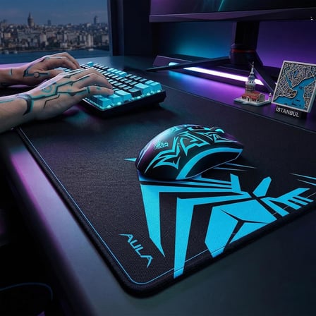 Aula MP-XL 90x40cm Kaymaz Tabanlı Gaming Oyuncu Mousepad Siyah