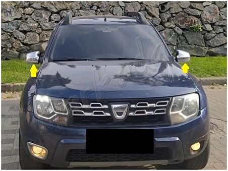 WOC Chrome Dacia Duster Krom Ayna Kapağı 2012-2017 2 Parça Abs Krom