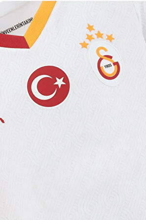 Orijinal Lisanslı 24-25 Beyaz 5 Yıldızlı Lazer Aslan Baskılı Çocuk Forma Set Hed
