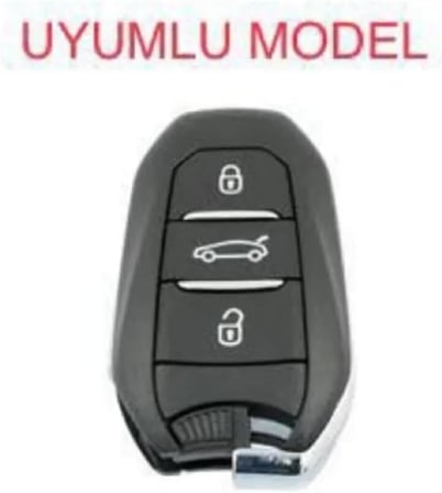 AutoHan Keys Lüx DS7 Crossback Anahtar Koruma Kılıfı, Siyah-Altın Renk, Nano Kaplama, Sustasız Model