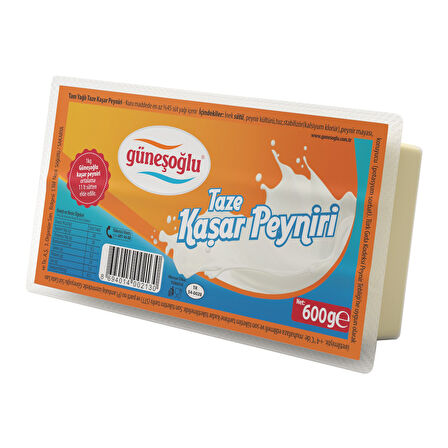 Güneşoğlu Kaşar Peyniri 600 gr x 3 Adet