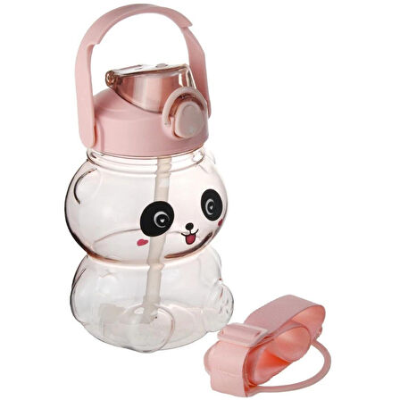 Panda Tasarımlı Polikarbon Plastik Suluk Matara  1200 ml