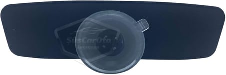 Her Araca Uyumlu Siyah Çerçeveli Dikiz Aynası 60 Mm X 240 Mm Vantuzlu İç İlave Ayna