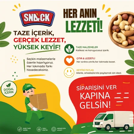 Snack Sağlıklı Atıştırmalık Paketi 3x135 Gr Çiğ Karışım Premium Set 405 Gr