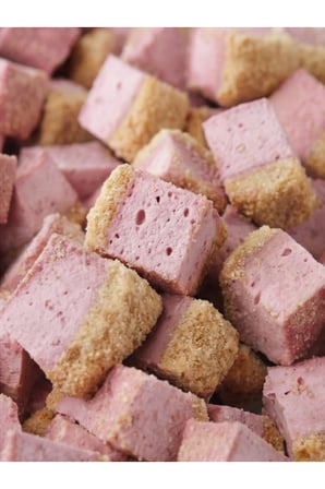 Freeze Dried Frambuazlı Cheesecake Dondurularak Kurutulmuş Atıştırmalık Çıtır Tatlı 300 Gr