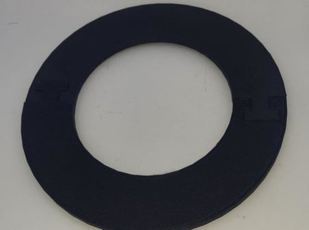 10 Cm. Çap İçin Geçmeli Kombi Şofben Baca Contası Siyah
