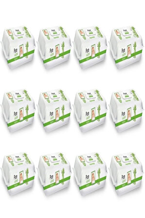 Pure Wipes Organik Bambu Özlü Islak Havlu 60'lı X 12 Li Avantaj Paketi