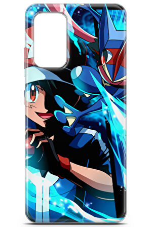 Samsung Galaxy A32 4G uyumlu Pokemon 6 UV Tasarım Mavi Pokemon