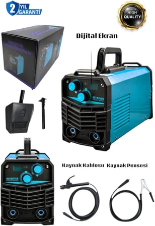 Pro Alman 200 Amper Çift Kartlı Hava Soğutmalı Invertec Compact Kaynak Makinesi, Elektrikli El Aleti, Çok Renkli, Metal, 30x15 cm, 1 kg