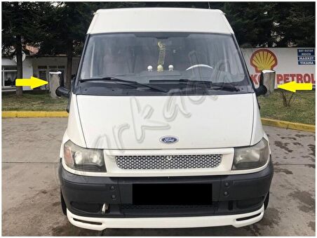 WOC Chrome Ford Transit Krom Ayna Kapağı 2003-2013 2 Parça Abs Krom