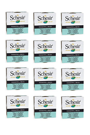 Schesir Ton & Çipura Kedi Konservesi 85 Gr. X 12 Adet