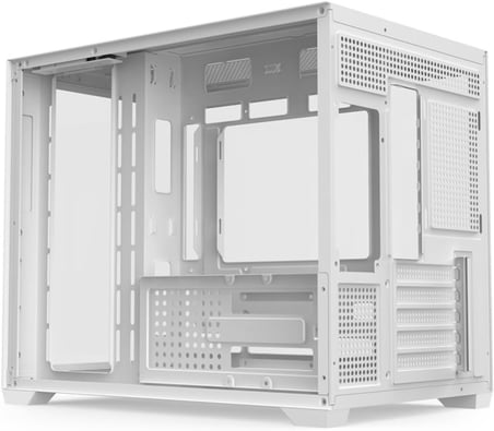 Terranova Kumandalı 6 ARGB Fanlı Nova Beyaz Midi Tower Cam Panel Gaming Oyuncu Bilgisayar Kasası (Beyaz)