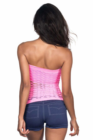 PEMBE MI Emay 5034 Fantazi Büstiyer Atlet Korse