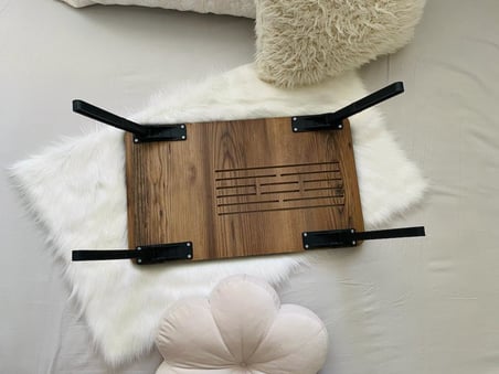 Axolotl Foldaway Telefon ve Tablet Bölmeli Katlanır Ayaklı Laptop Sehpası Notebook Bilgisayar Çalışma Masa Lidya