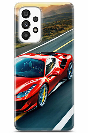 Samsung Galaxy A53 5G uyumlu Otomoto 25 UV Tasarım Kırmızı Ferrari
