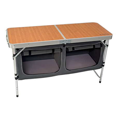Katlanabilir Ahşap Kamp Masası - Madfox Nova - 547280