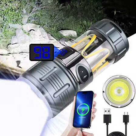 Şarj Edilebilir El Feneri - Wison - 10 Watt