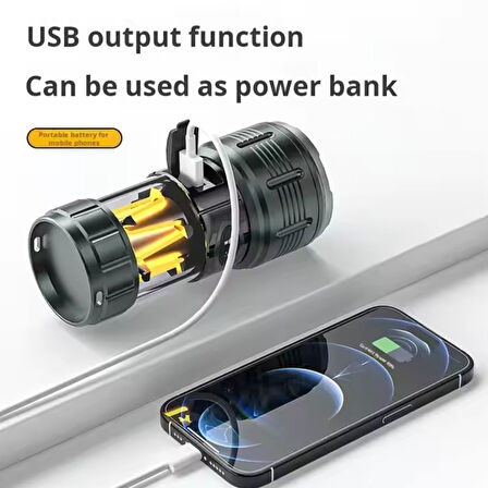 Şarj Edilebilir El Feneri - Wison - 10 Watt