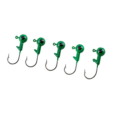 Jighead - Zoka - Kurşunlu Olta İğnesi - (XH-A 02) - Yeşil - 6 Gr